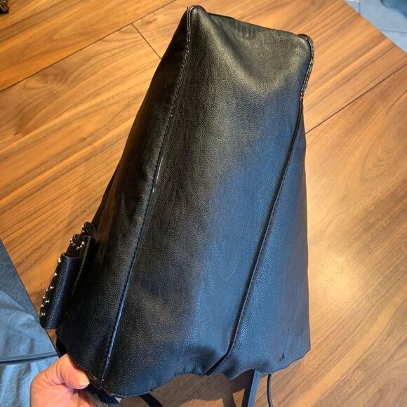 Betsey Johnson Black Tote with Pink Interior - Picture 9 of 14